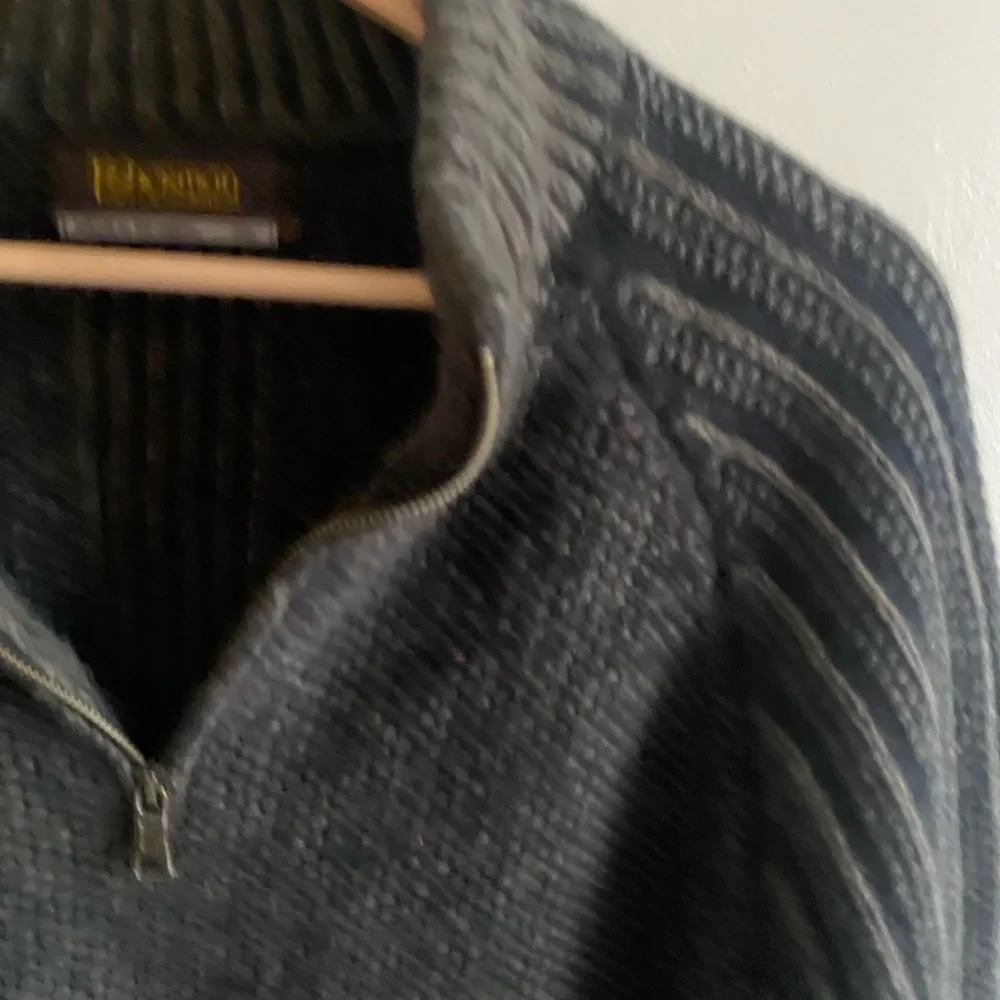 Fisherman Out Of Ireland Ribbed Sweater Men XXL Brown Virgin Wool Donegal - Picture 12 of 12